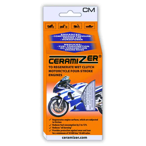 Motorcycle (CM) - Ceramizer for four-stroke motorcycle engines